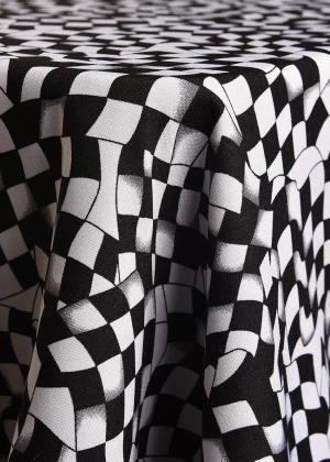 Black Modern Checkered Race Flag